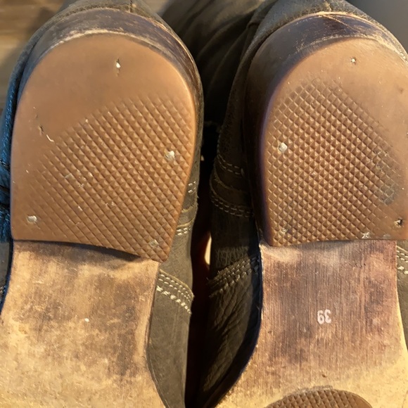 Vintage Leather Boots Size 39 / 8 - Picture 7 of 12